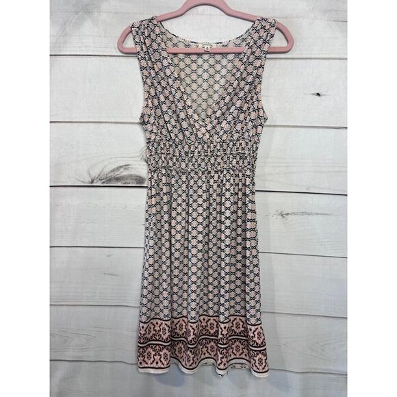 Max Studio Dress Size MED Black Pink White Sleeveless - Picture 1 of 6